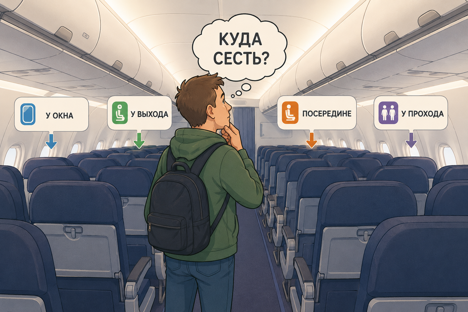 Где лучше сидеть в экономклассе: как выбрать удобное место